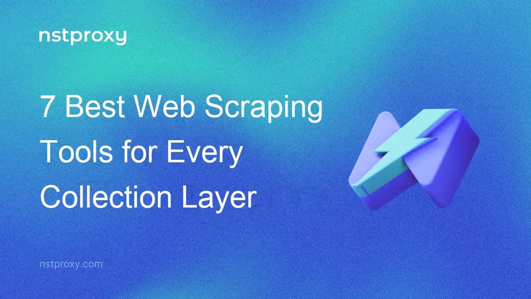 Seven web scraping tools compared across every collection layer