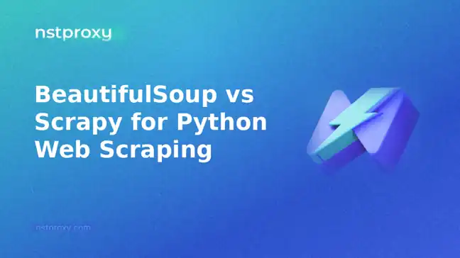 Gráfico de comparación de BeautifulSoup vs Scrapy con la marca Nstproxy