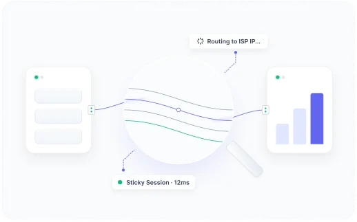 Abstract proxy routing visual for Reddit proxy workflows